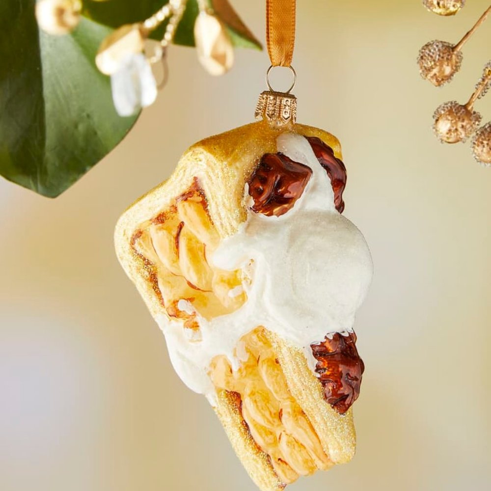 Neiman Marcus Apple Pie Slice with Ice Cream Ornament